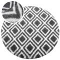 Dywan Pluszowy Okrągły Art Rugs - MARRAKESH Czarny