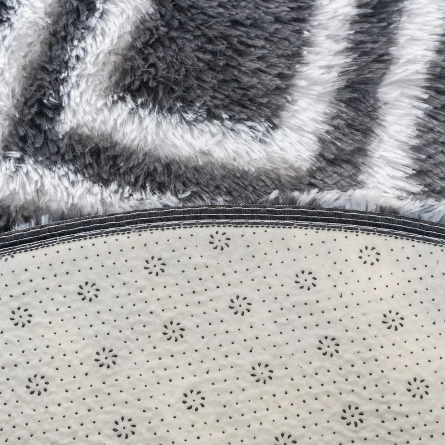Dywan Pluszowy Okrągły Art Rugs - MARRAKESH Czarny