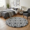 Dywan Pluszowy Okrągły Art Rugs - MARRAKESH Czarny