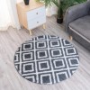 Dywan Pluszowy Okrągły Art Rugs - MARRAKESH Czarny