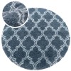 Dywan Pluszowy Okrągły Art Rugs - MARRAKESH Srebrny
