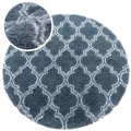 Dywan Pluszowy Okrągły Art Rugs - MARRAKESH Srebrny