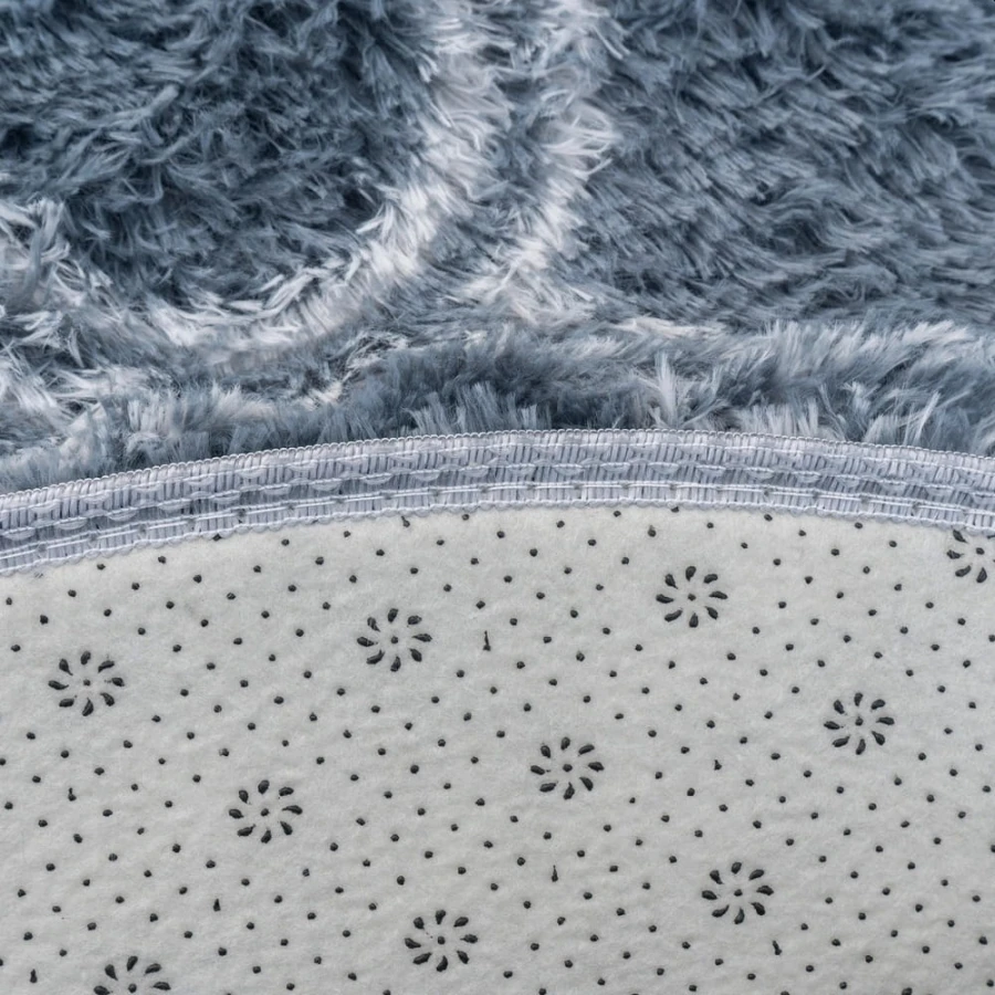 Dywan Pluszowy Okrągły Art Rugs - MARRAKESH Srebrny