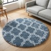 Dywan Pluszowy Okrągły Art Rugs - MARRAKESH Srebrny