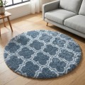 Dywan Pluszowy Okrągły Art Rugs - MARRAKESH Srebrny