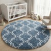 Dywan Pluszowy Okrągły Art Rugs - MARRAKESH Srebrny