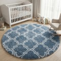 Dywan Pluszowy Okrągły Art Rugs - MARRAKESH Srebrny