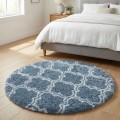 Dywan Pluszowy Okrągły Art Rugs - MARRAKESH Srebrny