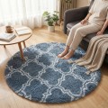 Dywan Pluszowy Okrągły Art Rugs - MARRAKESH Srebrny