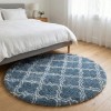 Dywan Pluszowy Okrągły Art Rugs - MARRAKESH Srebrny