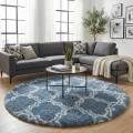 Dywan Pluszowy Okrągły Art Rugs - MARRAKESH Srebrny