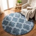 Dywan Pluszowy Okrągły Art Rugs - MARRAKESH Srebrny
