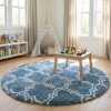 Dywan Pluszowy Okrągły Art Rugs - MARRAKESH Srebrny