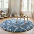 Dywan Pluszowy Okrągły Art Rugs - MARRAKESH Srebrny