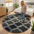 Dywan Pluszowy Okrągły Art Rugs - MARRAKESH Szary