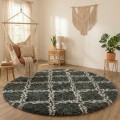 Dywan Pluszowy Okrągły Art Rugs - MARRAKESH Szary