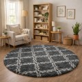 Dywan Pluszowy Okrągły Art Rugs - MARRAKESH Szary