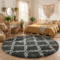 Dywan Pluszowy Okrągły Art Rugs - MARRAKESH Szary