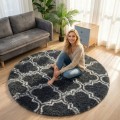 Dywan Pluszowy Okrągły Art Rugs - MARRAKESH Szary