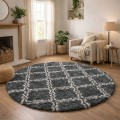 Dywan Pluszowy Okrągły Art Rugs - MARRAKESH Szary