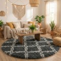 Dywan Pluszowy Okrągły Art Rugs - MARRAKESH Szary