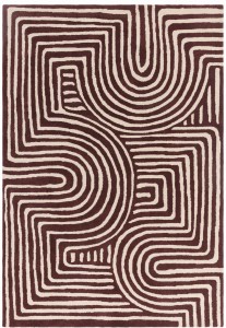 Dywan Asiatic Contemporary Design - REEF RF29 Curve Plum ( 120x170 cm )