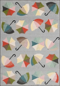 Dywan FD Funky Top - UMBRELLAS jasny szary