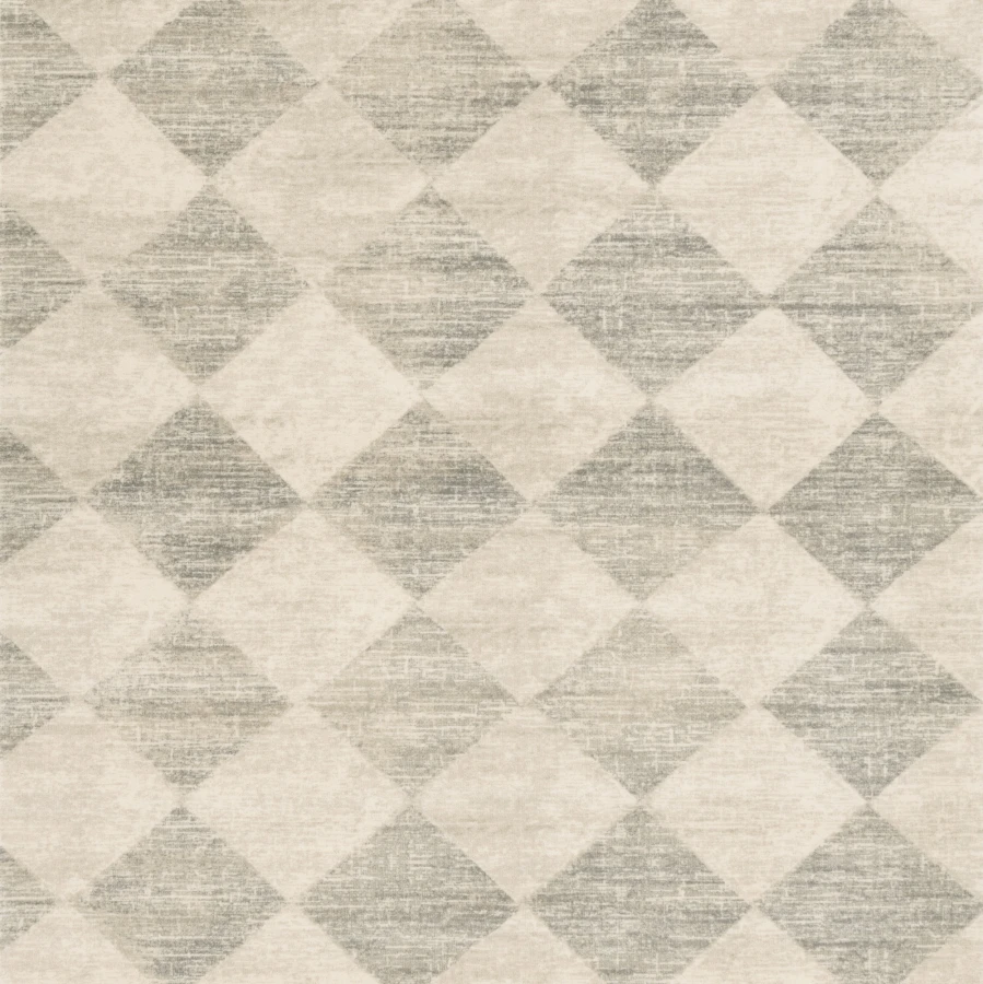Dywan Agnella Agnus - CHECKERED Szary Kwadrat