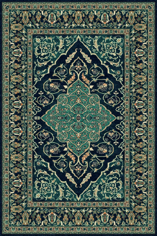 Dywan Agnella Isfahan - LEYLA Szmaragd