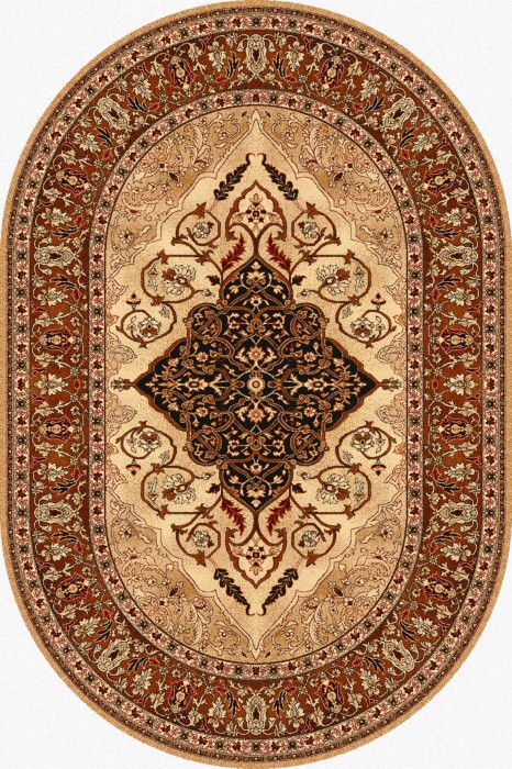 Dywan Agnella Isfahan - LEYLA Bursztyn Owal