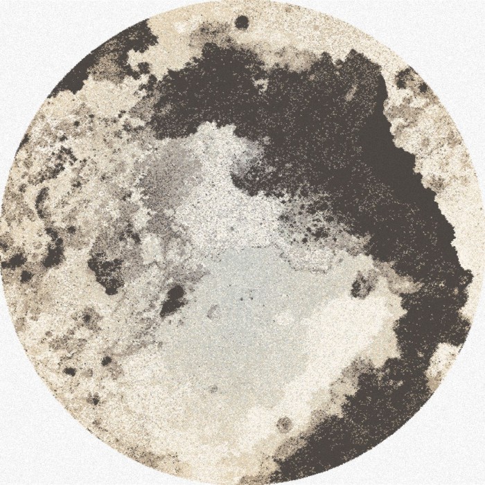 Dywan Agnella Tempo Natural - MOON Grafit Koło
