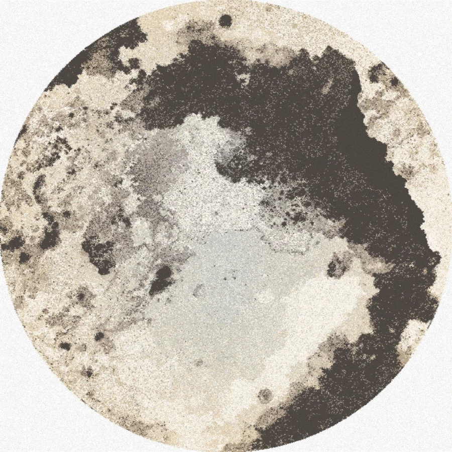 Dywan Agnella Tempo Natural - MOON Grafit Koło