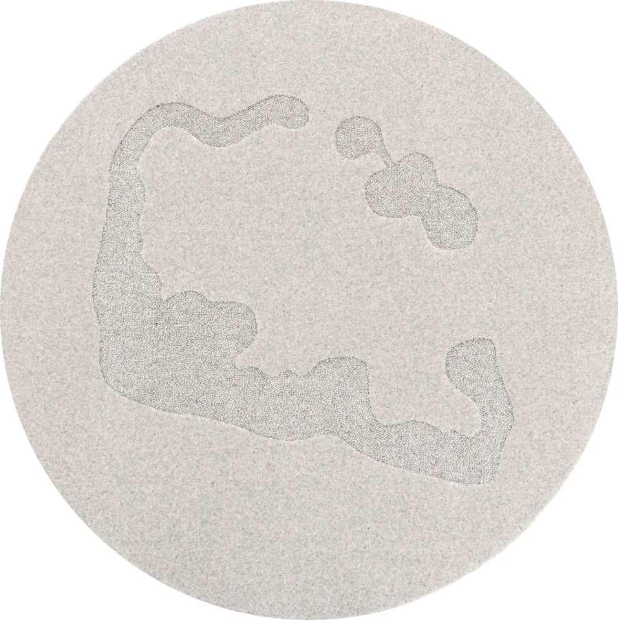 Dywan Agnella Morphic - ATOLE Jasny Szary Koło