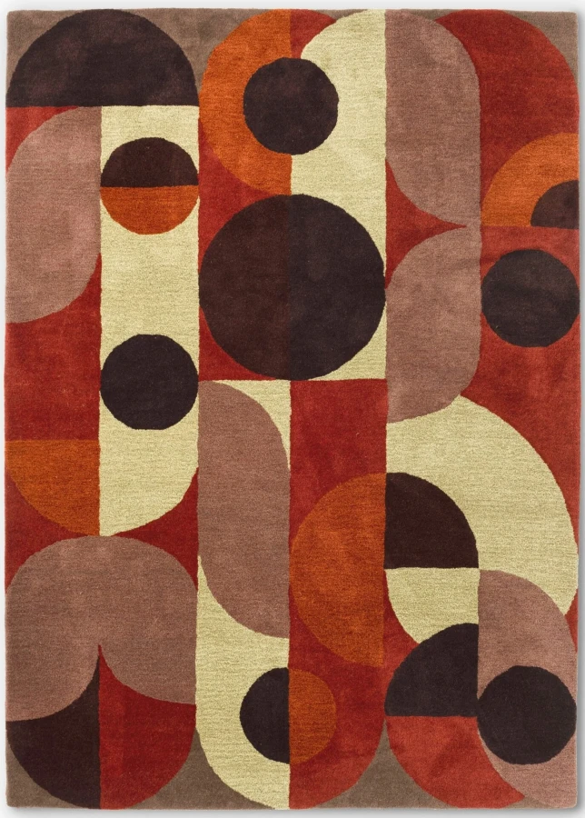 Dywan Brink&amp;Campman - DECOR Cosmo Red Pale Green 95203
