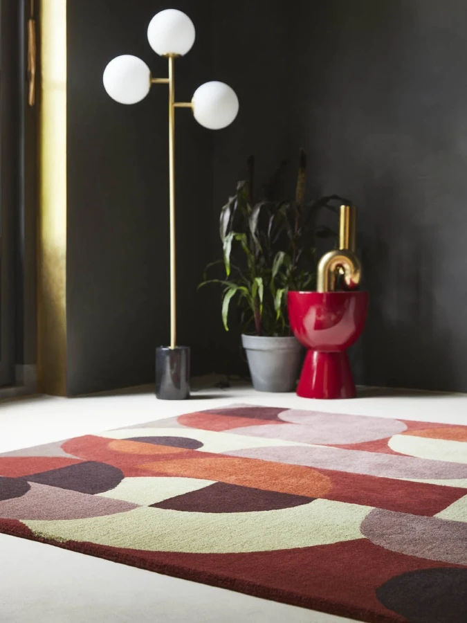 Dywan Brink&amp;Campman - DECOR Cosmo Red Pale Green 95203