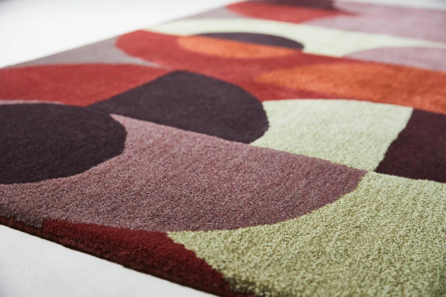 Dywan Brink&amp;Campman - DECOR Cosmo Red Pale Green 95203