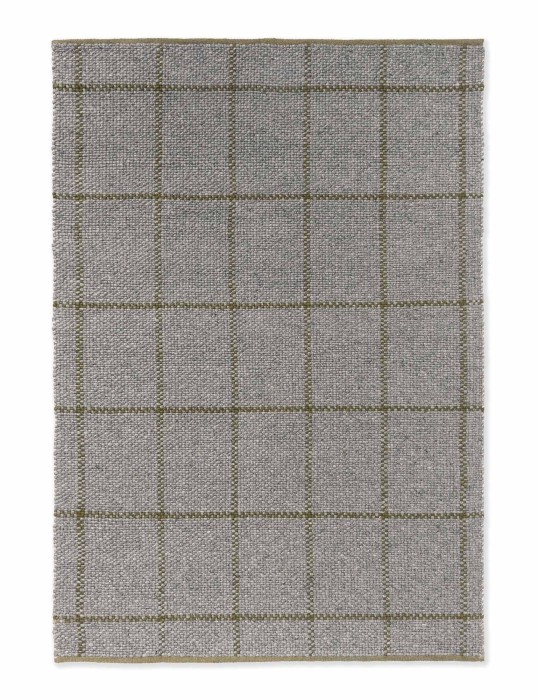 Dywan Brink&amp;Campman - CRAFT MATTER CHECK Slate Olive 049104